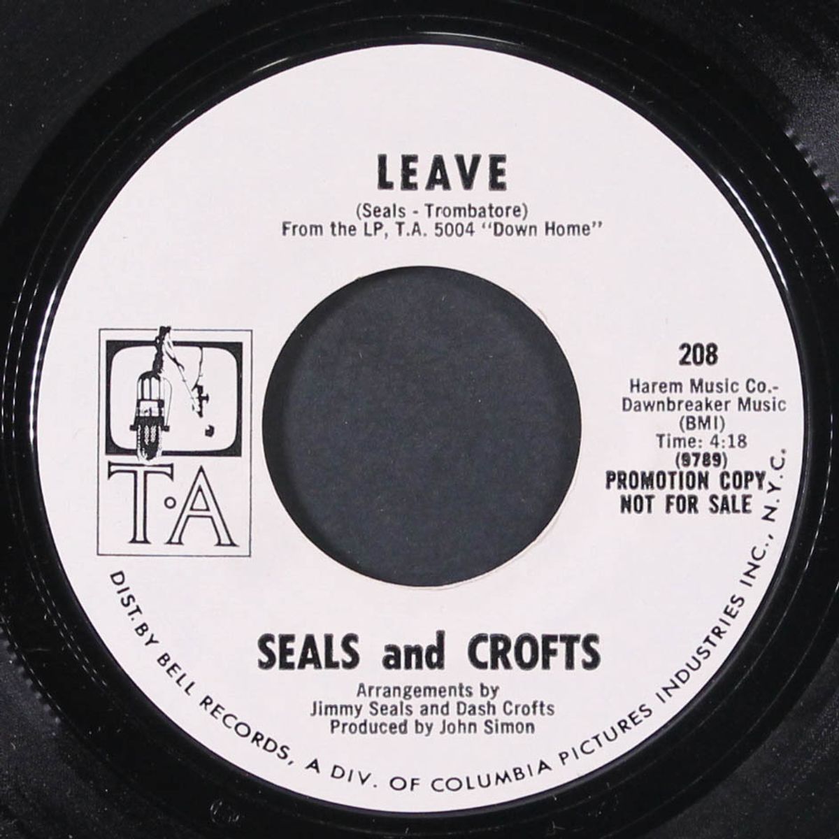 ridin' thumb / leave by SEALS & CROFTS