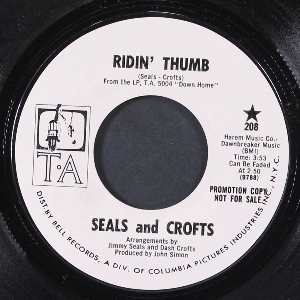 ridin' thumb / leave by SEALS & CROFTS