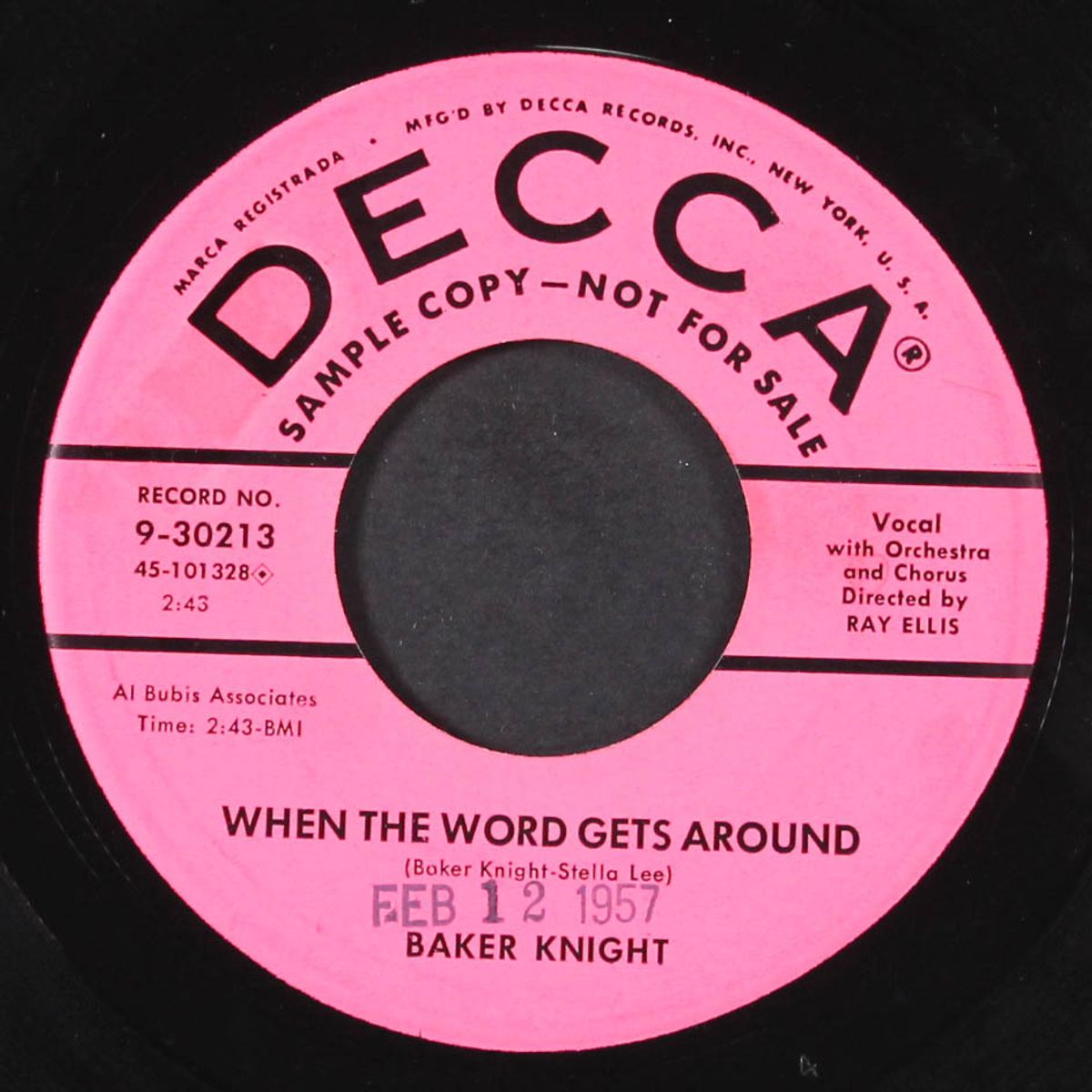 reelin' and rockin' / when the word gets around by BAKER KNIGHT