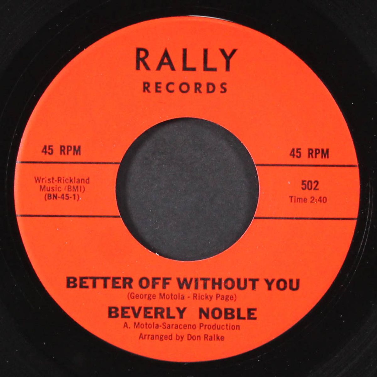 better off without you / love of my life by BEVERLY NOBLE
