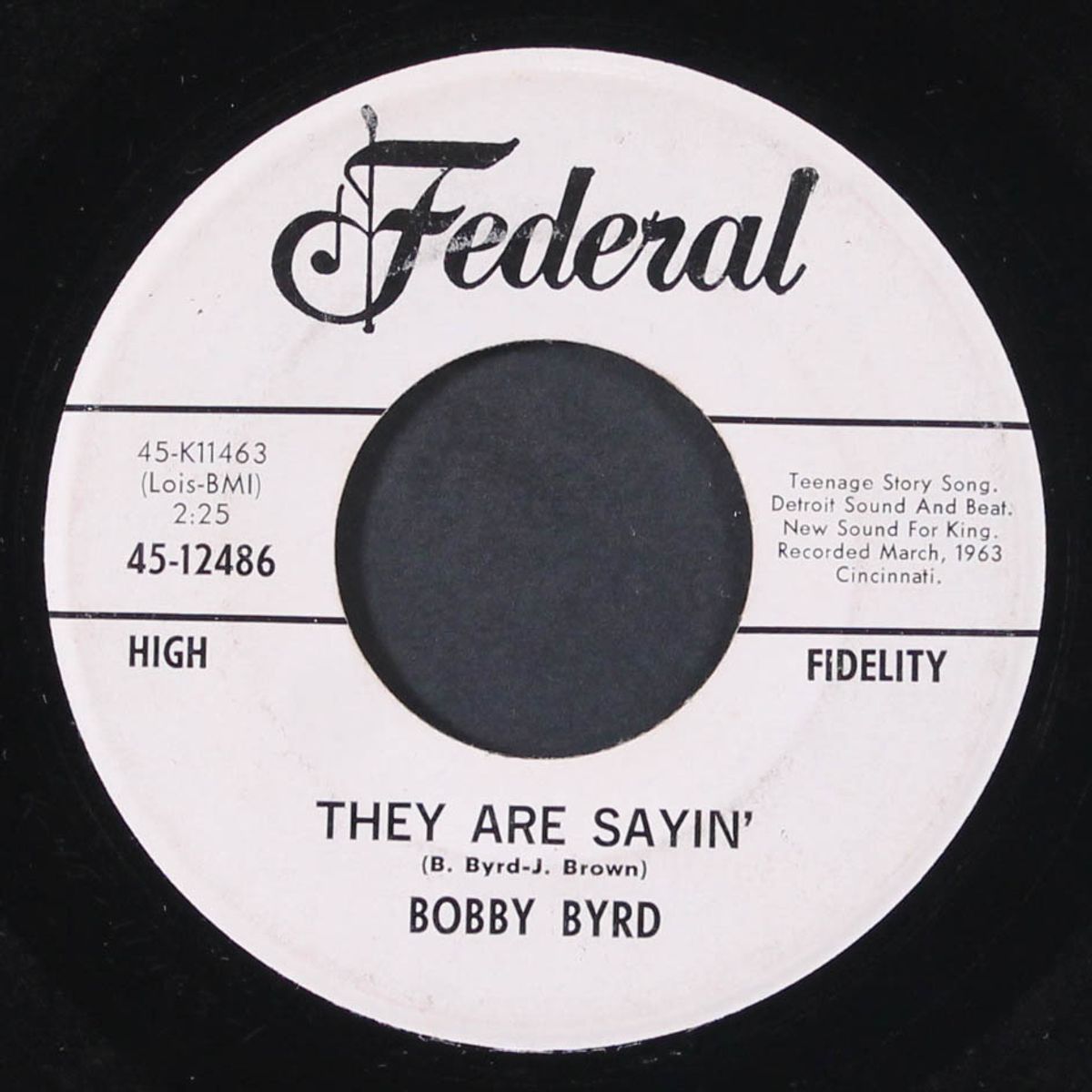 i found out / they are sayin' by BOBBY BYRD