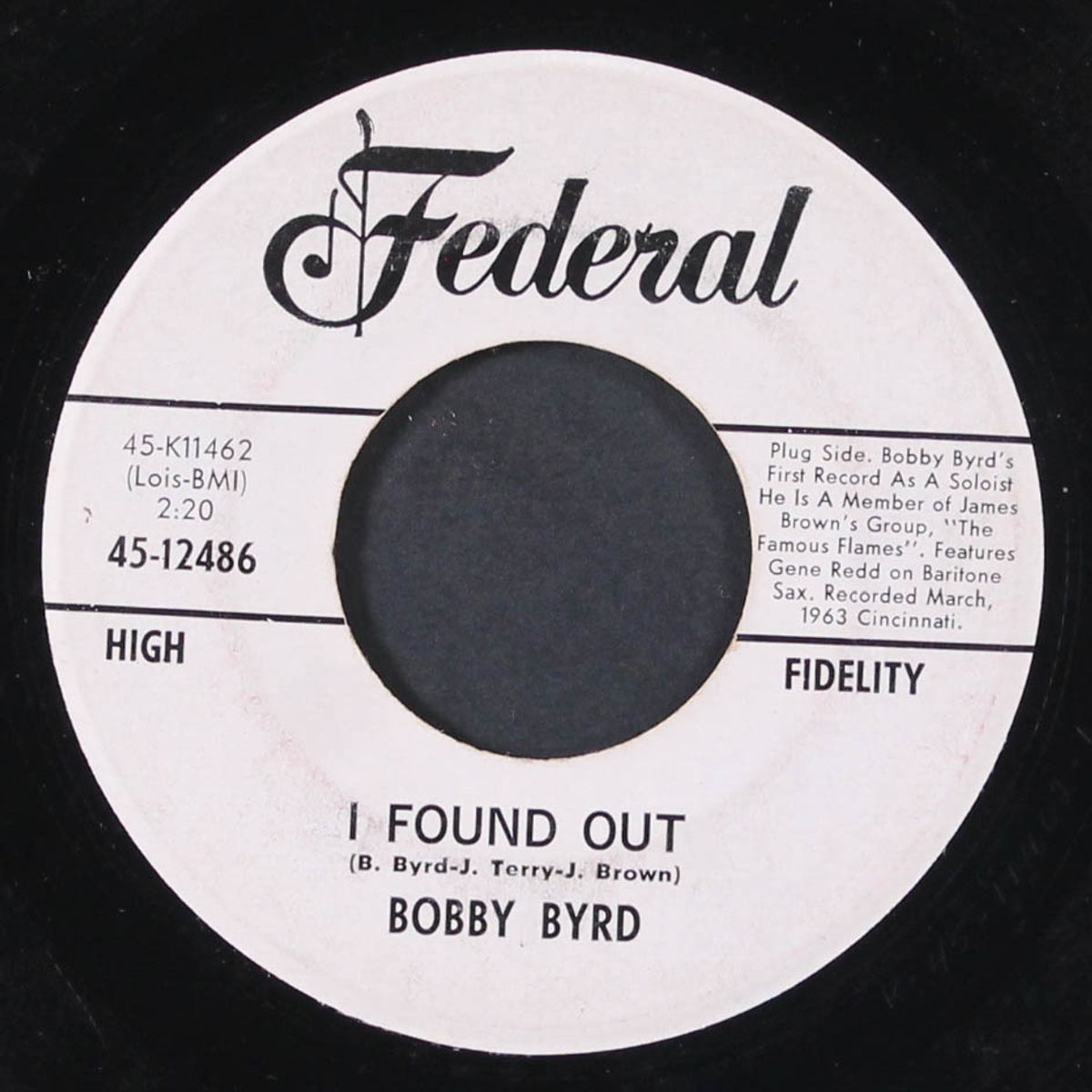 i found out / they are sayin' by BOBBY BYRD