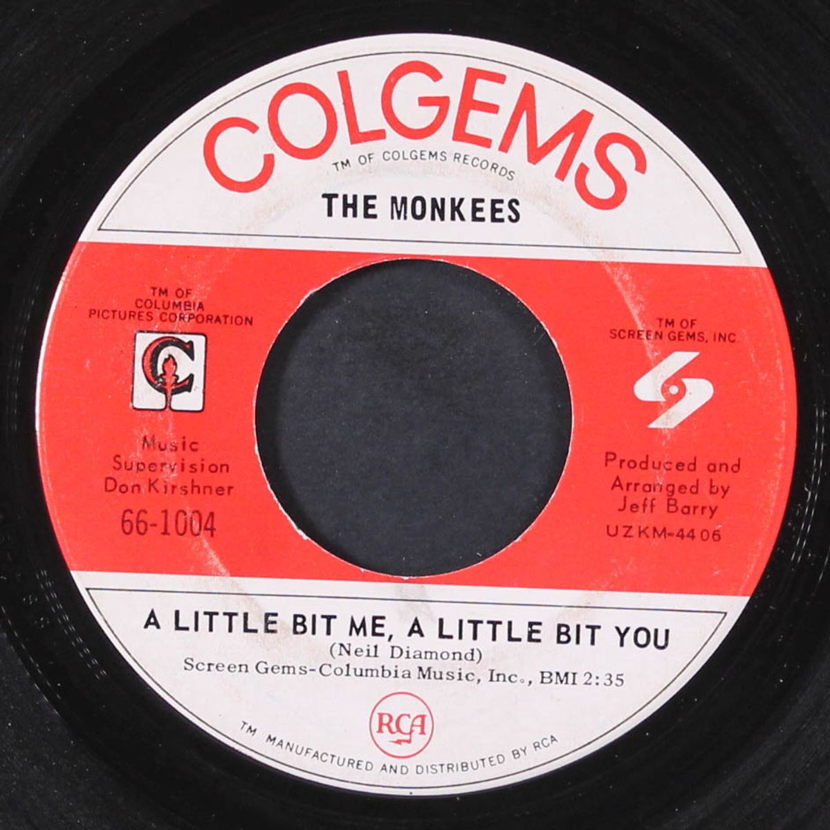 a little bit me, a little bit you / the girl i knew somewhere by MONKEES