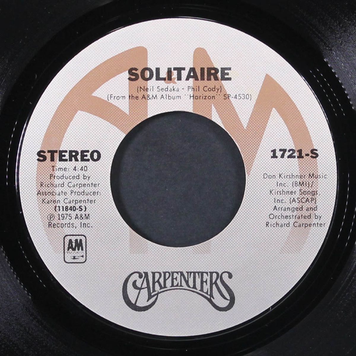 solitaire / love me for what i am by CARPENTERS