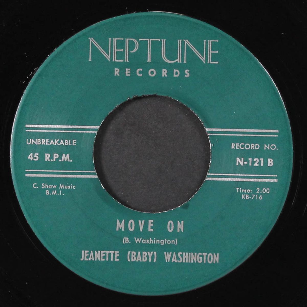 too late / move on by JEANETTE (BABY) WASHINGTON