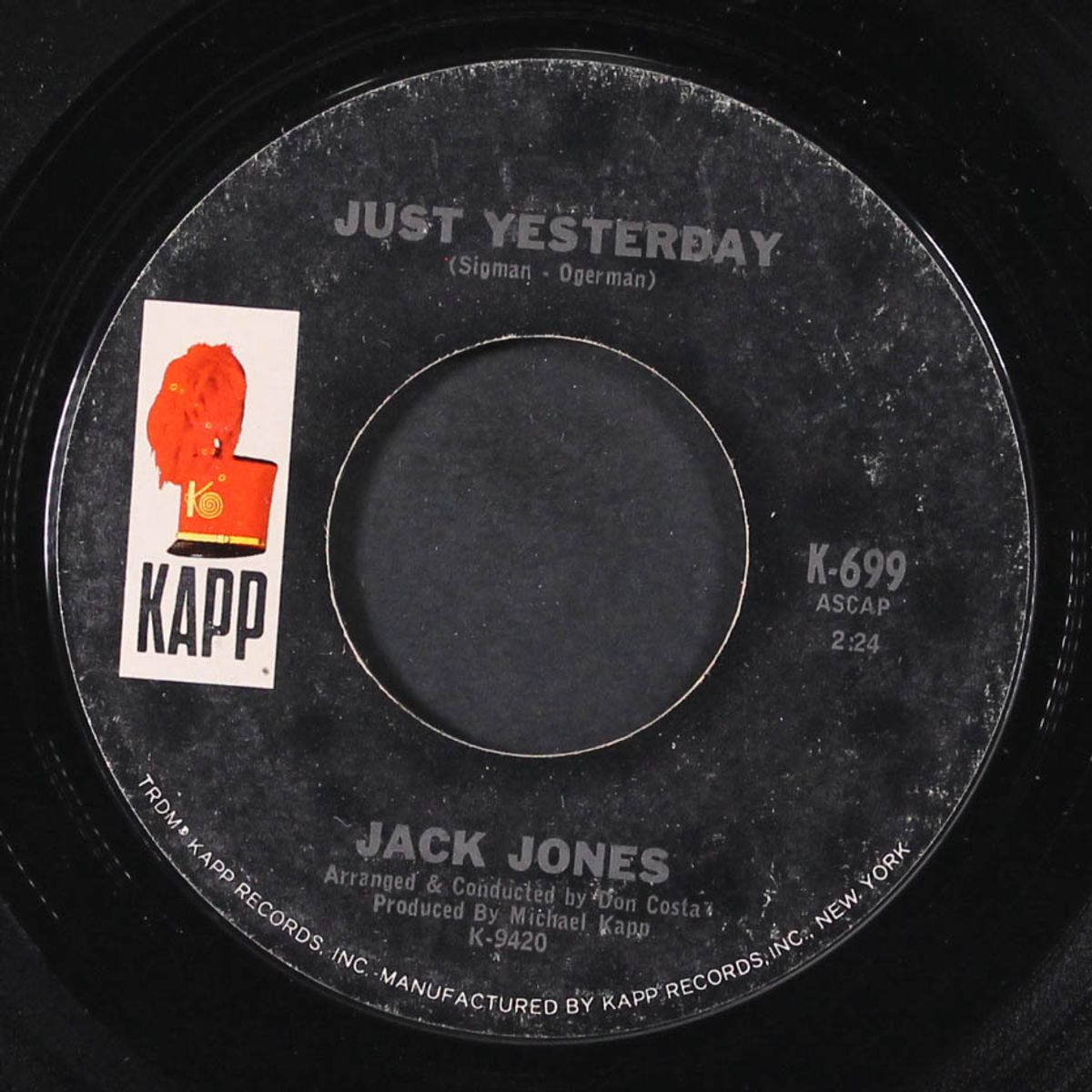 just yesterday by JACK JONES