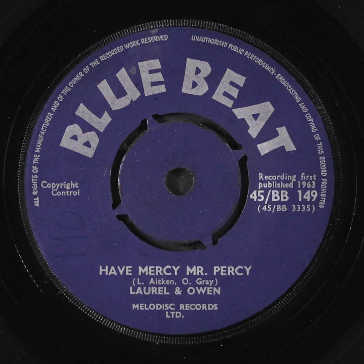 have mercy mr. percy / she's gone to napoli by LAUREL & OWEN