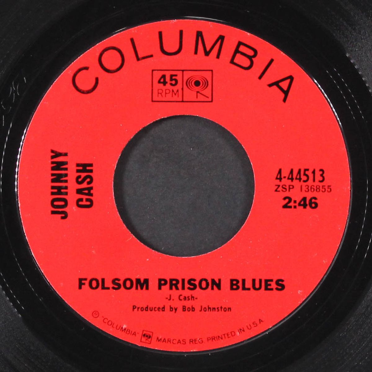 folsom prison blues / the folk singer by JOHNNY CASH