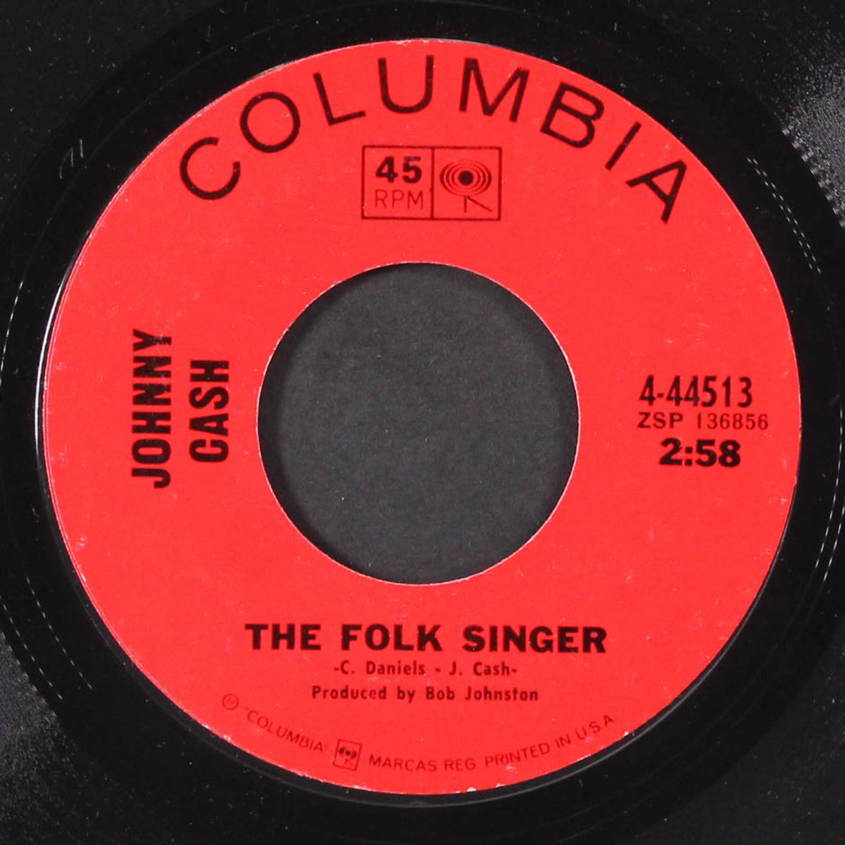 folsom prison blues / the folk singer by JOHNNY CASH