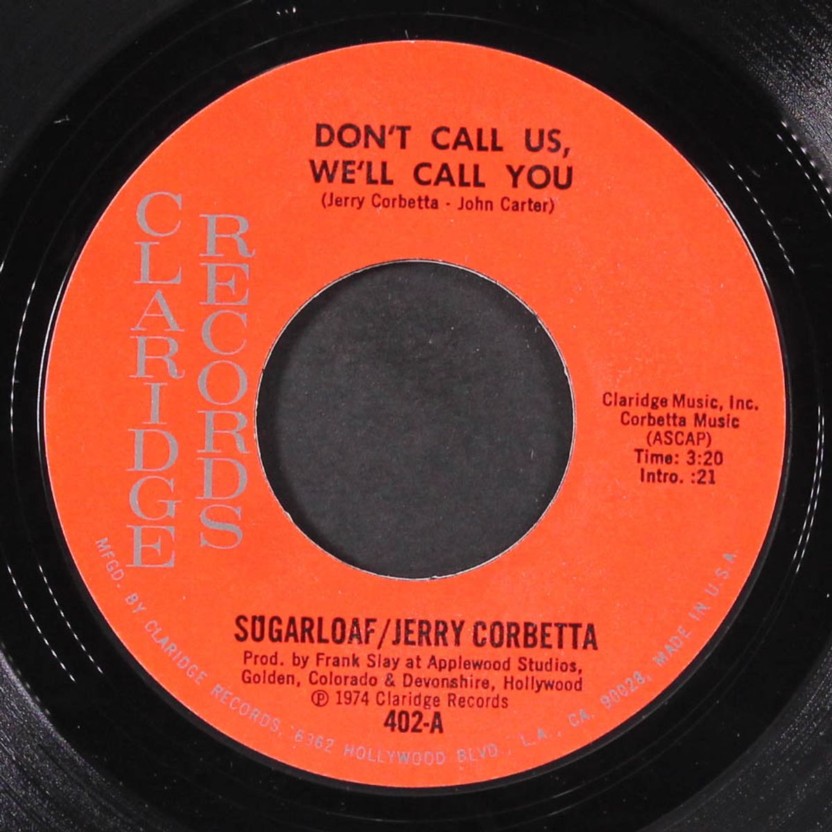 don't call us, we'll call you by SUGARLOAF / JERRY CORBETTA