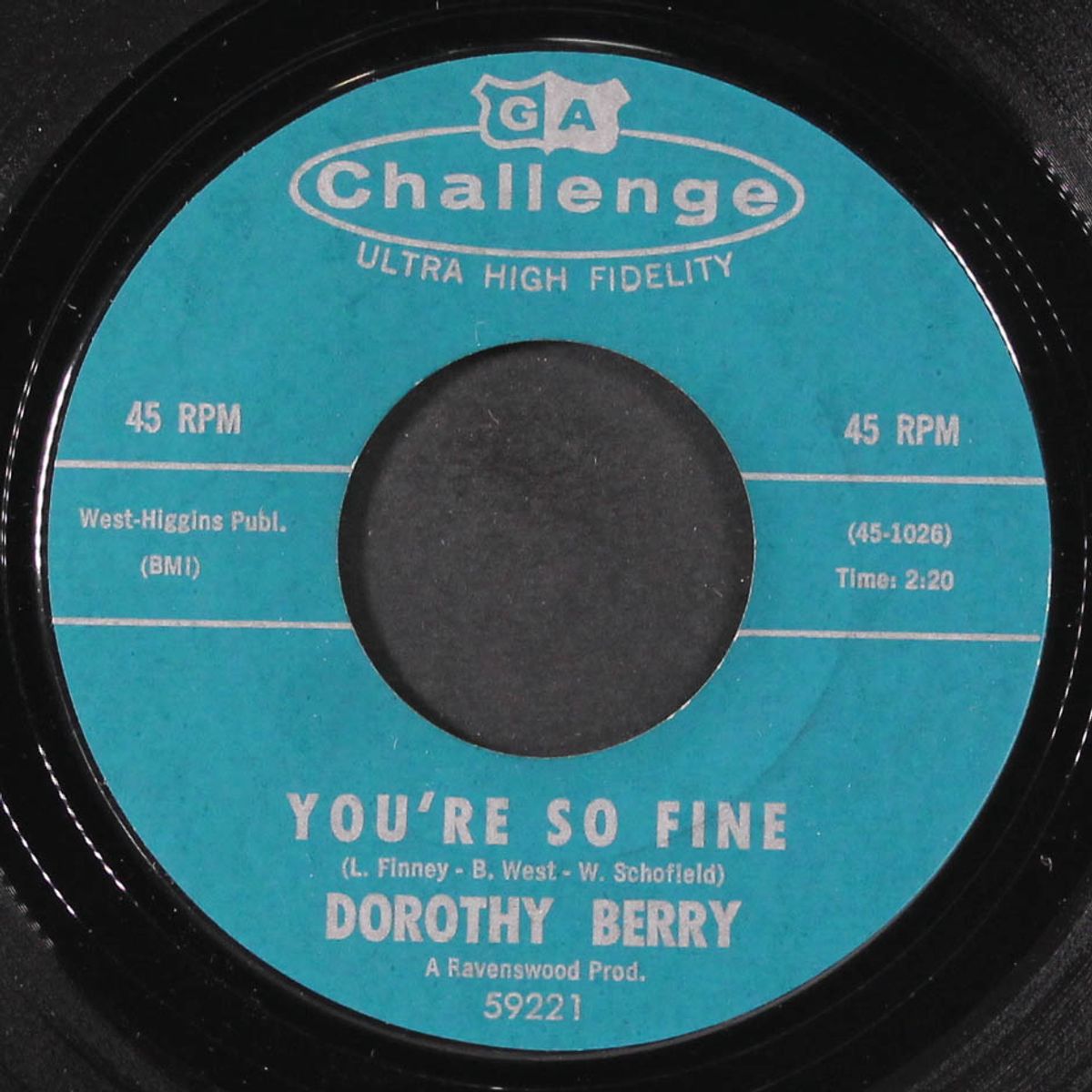you're so fine / cryin' on my pillow by DOROTHY BERRY