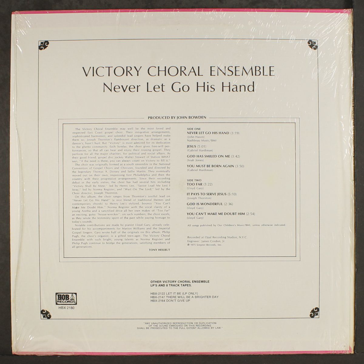 i'll never let go his hand by VICTORY CHORALE ENSEMBLE