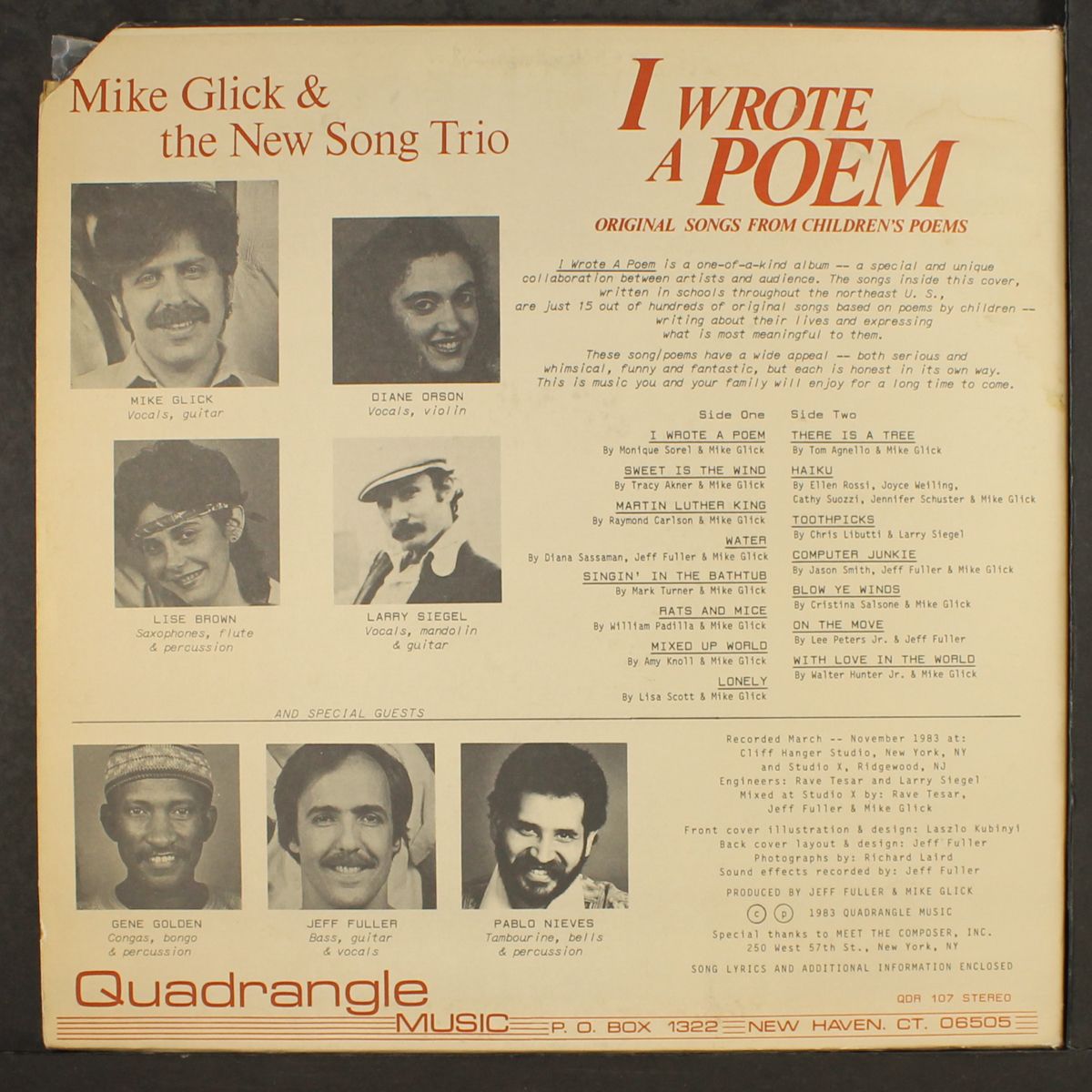 i wrote a poem by MIKE GLICK & NEW SONG TRIO
