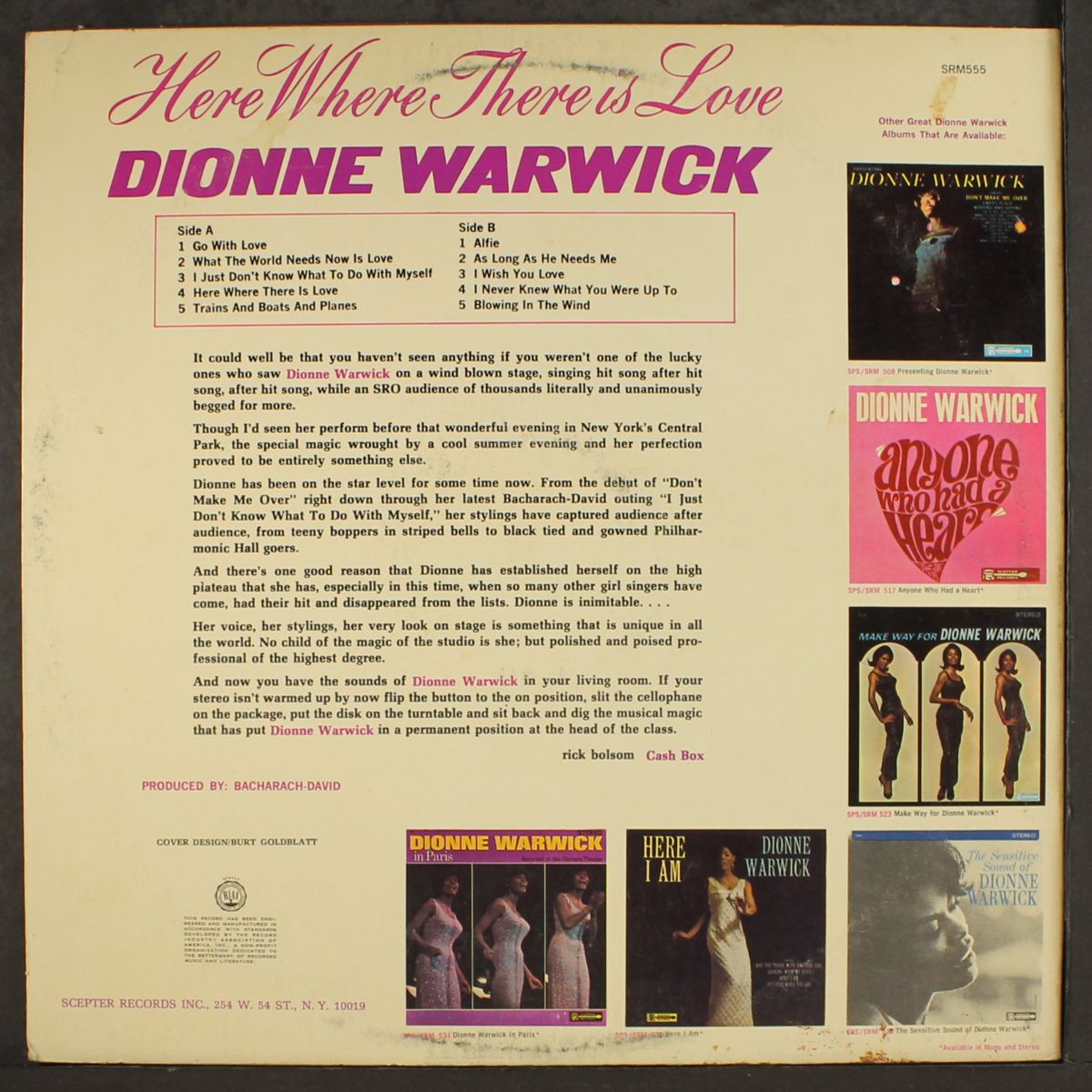 here where there is love by DIONNE WARWICK