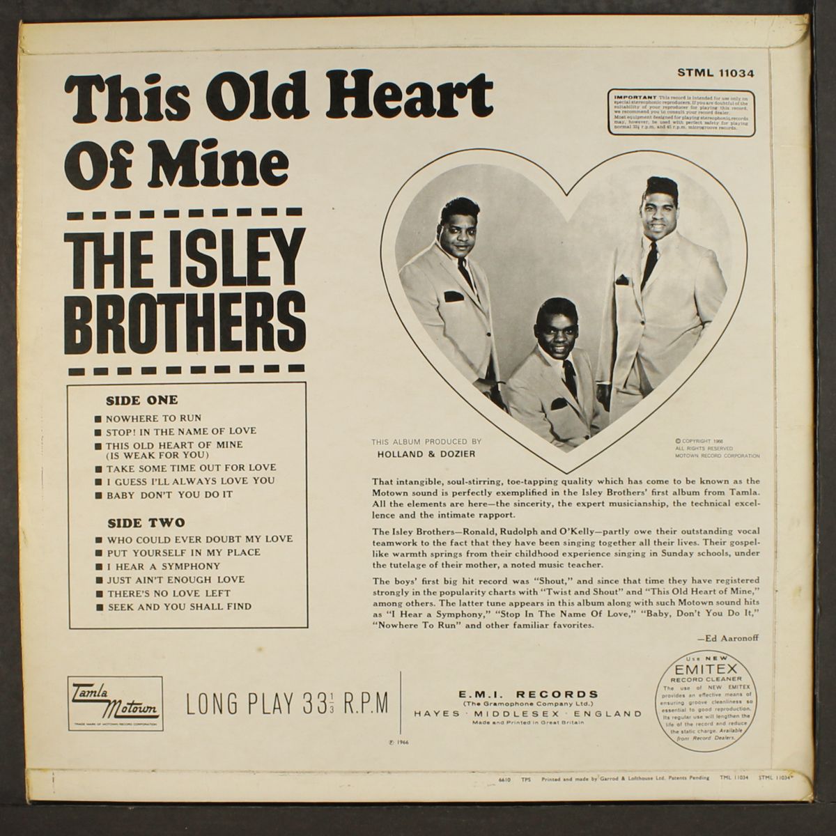 this old heart of mine by ISLEY BROTHERS