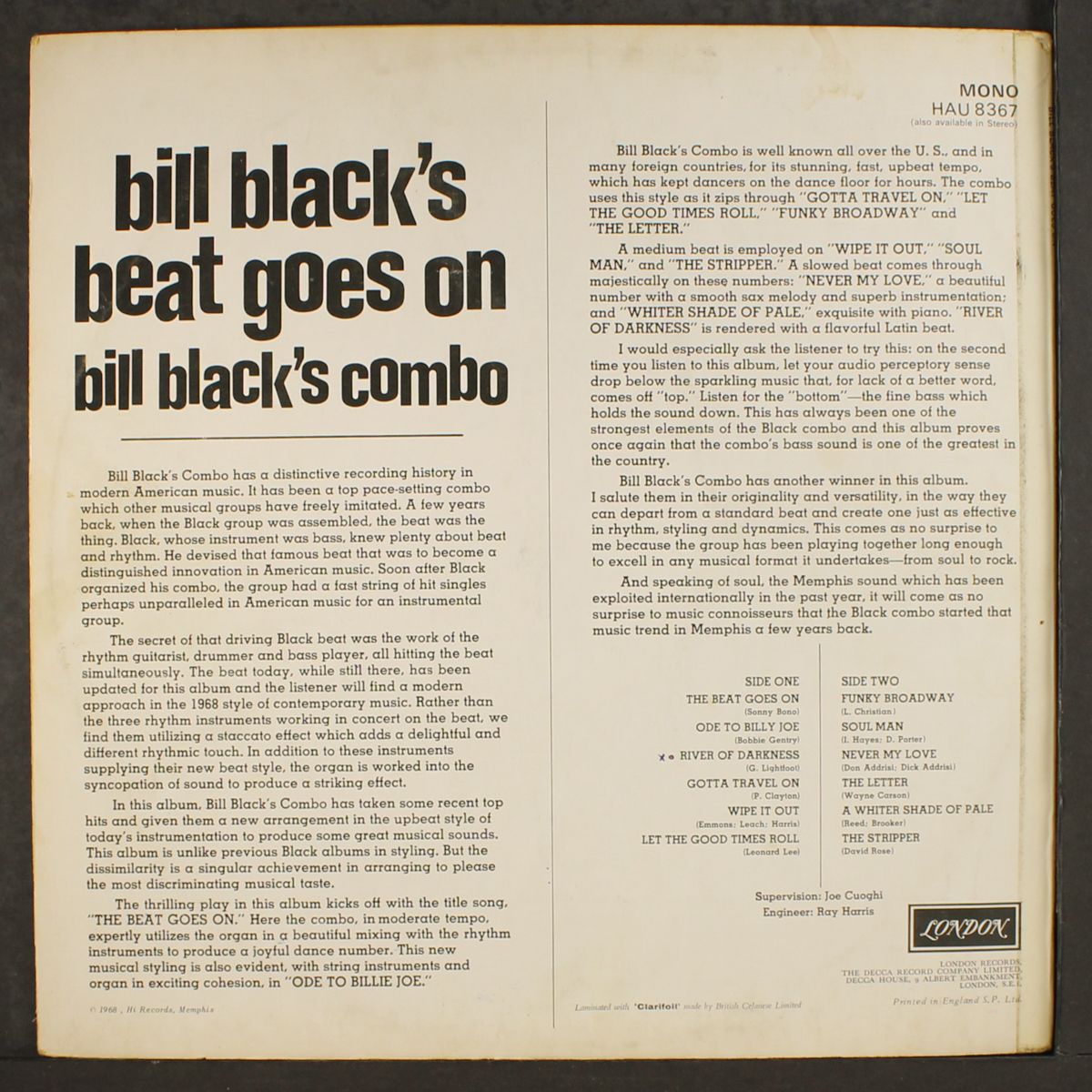 bill black's beat goes on by BILL BLACK'S COMBO