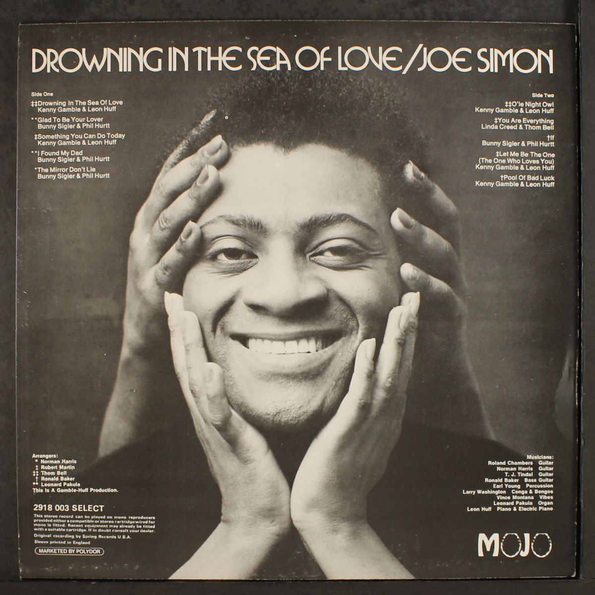 drowning in the sea of love by JOE SIMON