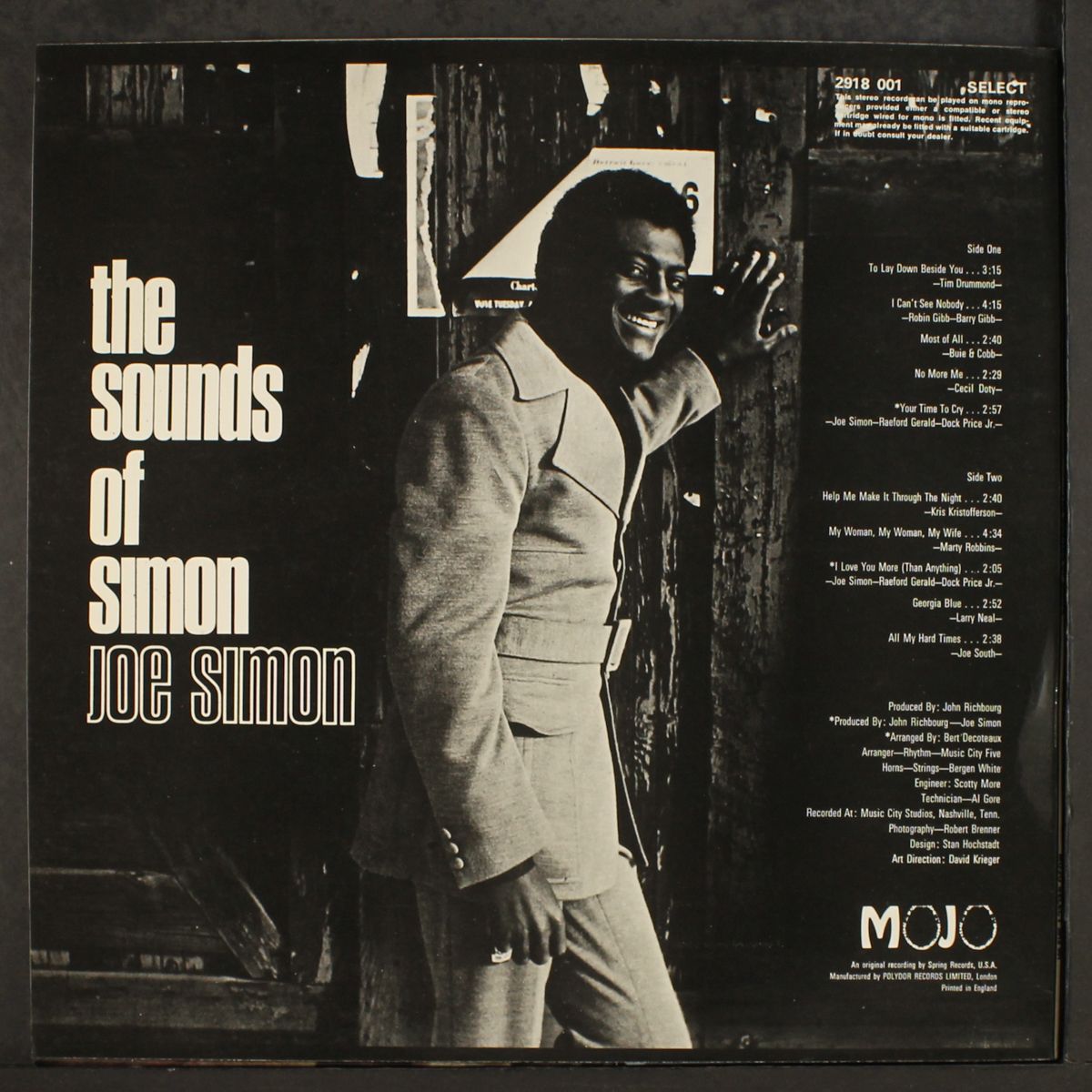 the sounds of simon by JOE SIMON