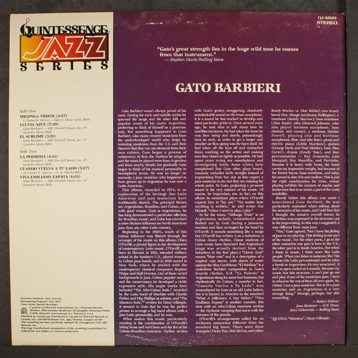 gato barbieri by GATO BARBIERI