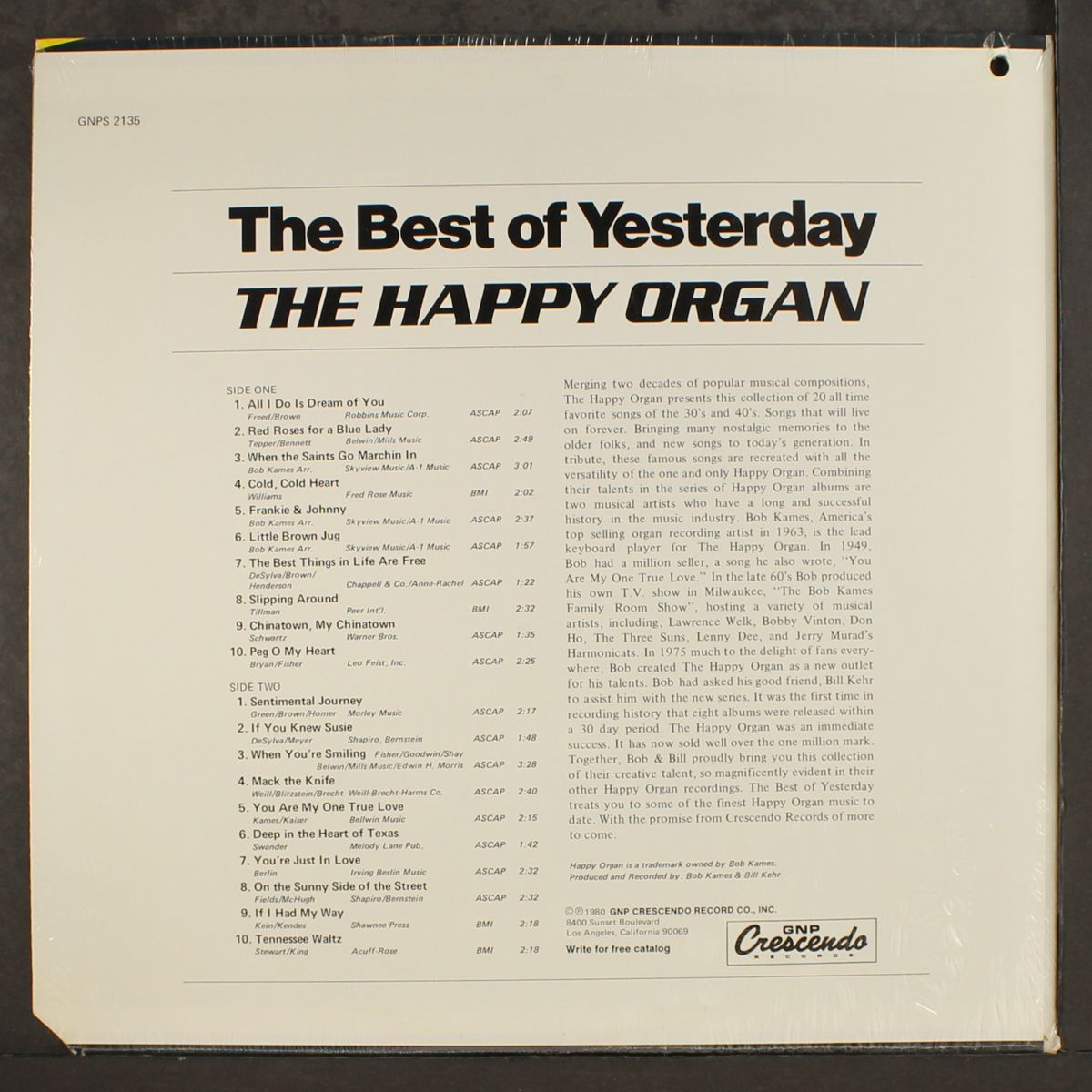 the best of yesterday - 20 all-time favorites by HAPPY ORGAN