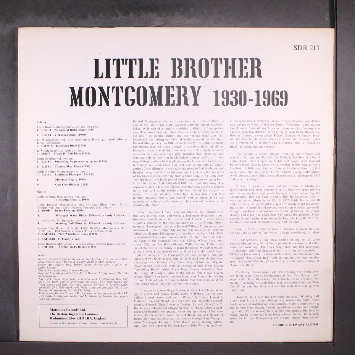 1930-1969 by LITTLE BROTHER MONTGOMERY