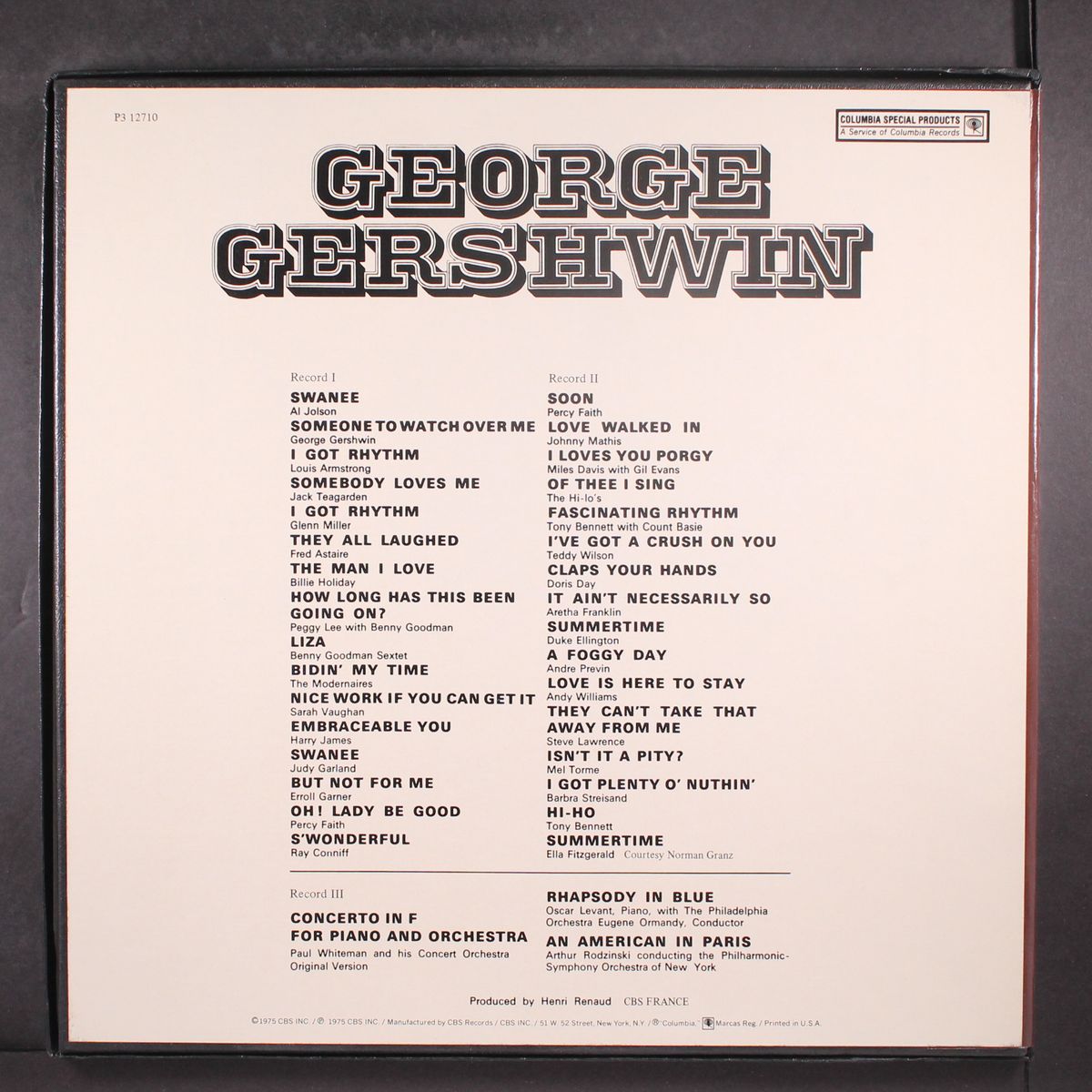 george gershwin anthology by VARIOUS