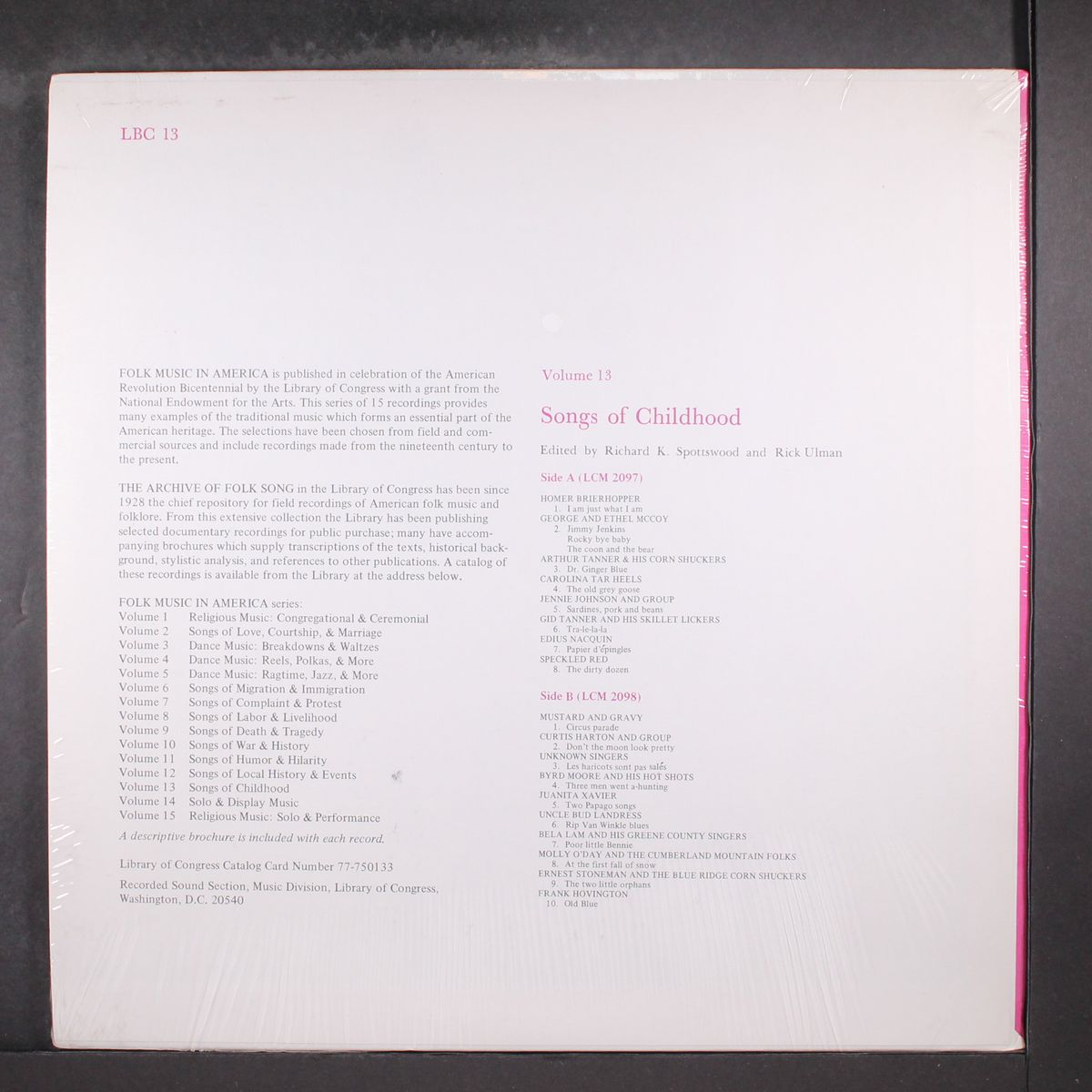 songs of childhood by VARIOUS