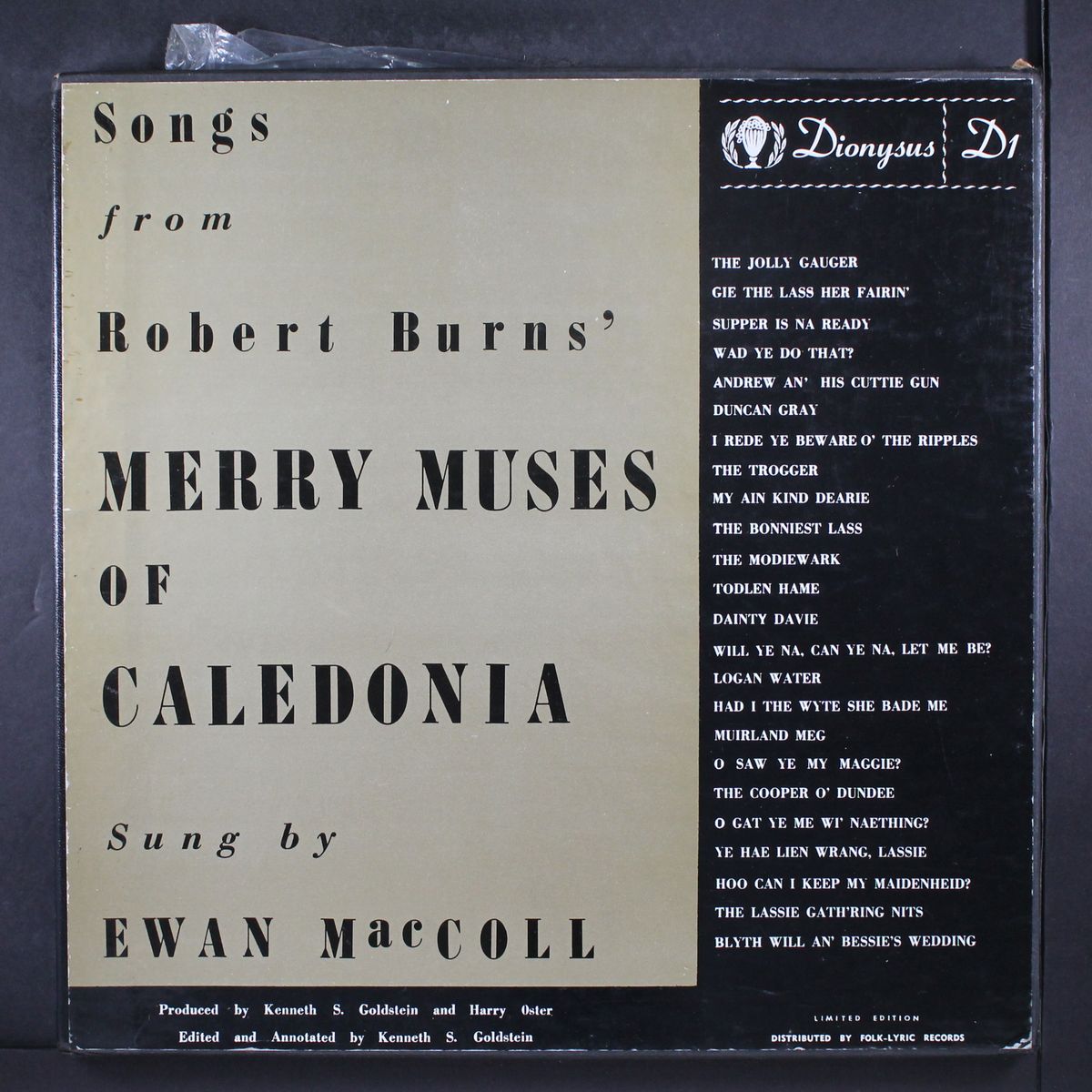 merry muses of caledonia by EWAN MACCOLL
