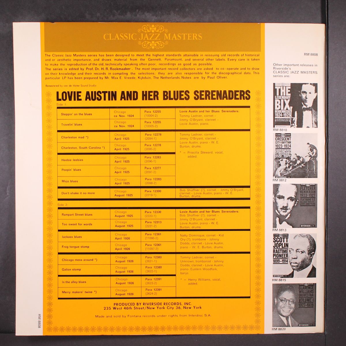1924-26 by LOVIE AUSTIN