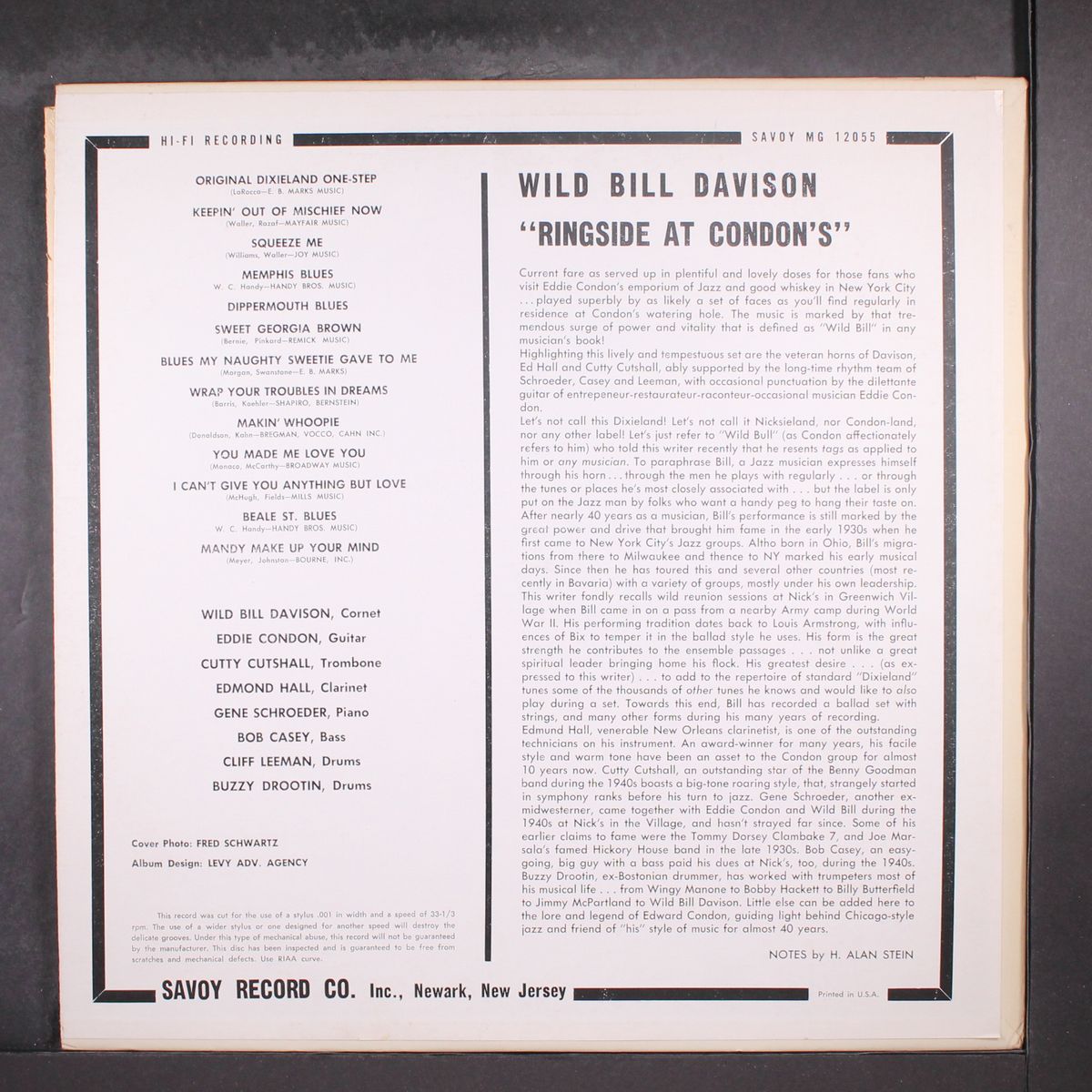 ringside at condon's featuring wild bill davison by WILD BILL DAVISON