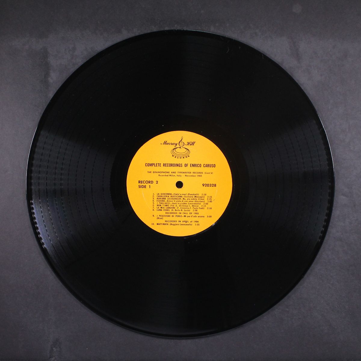 complete recordings by ENRICO CARUSO