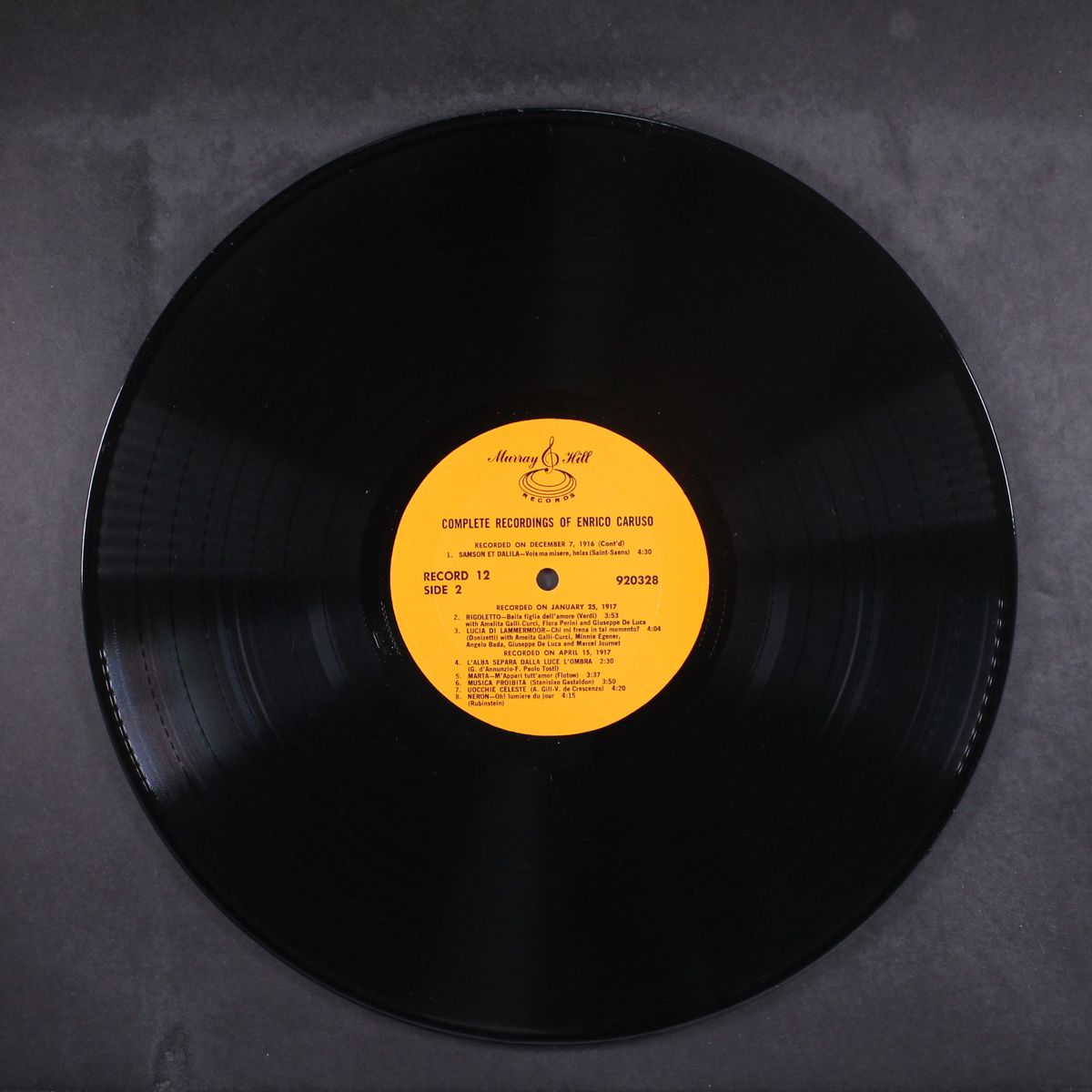 complete recordings by ENRICO CARUSO