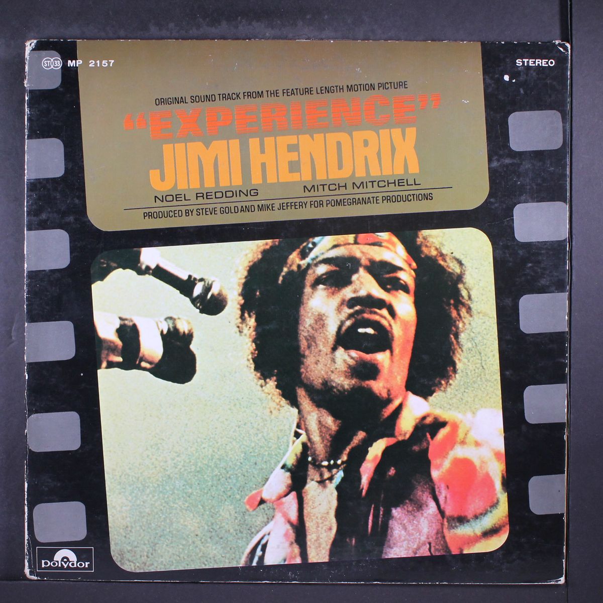 original sound track of the motion picture "experience" by JIMI HENDRIX