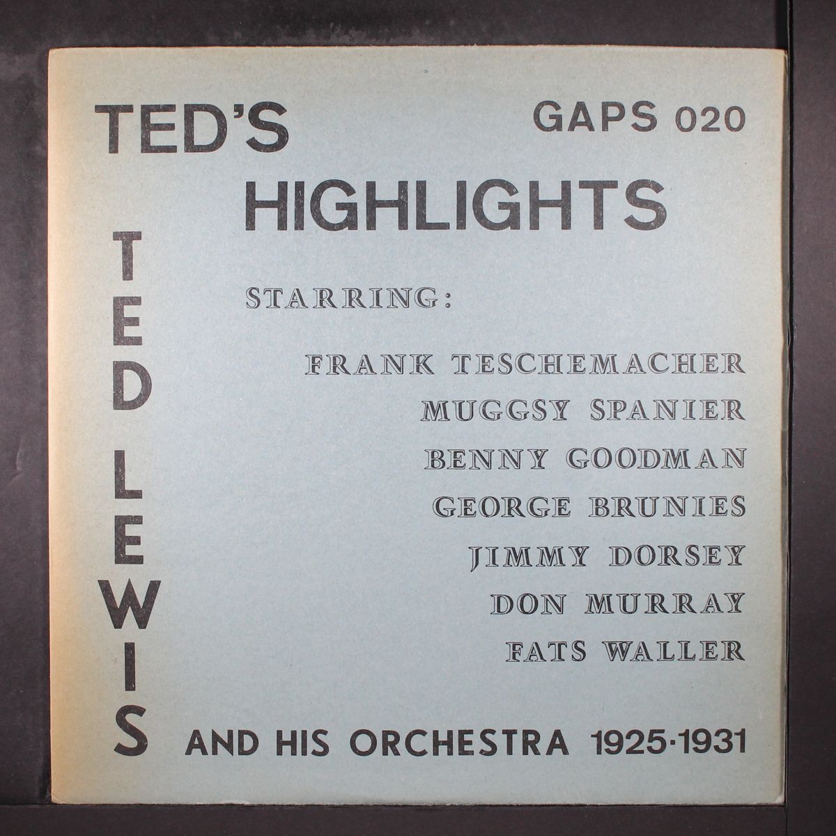 ted's highlights by TED LEWIS