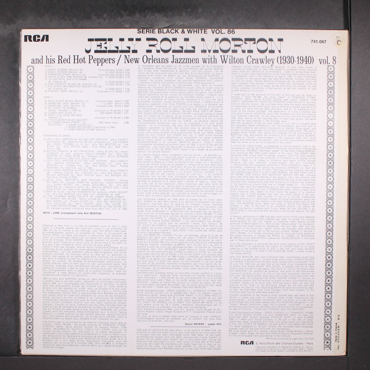 vol. 8 (1930-1940) by JELLY ROLL MORTON