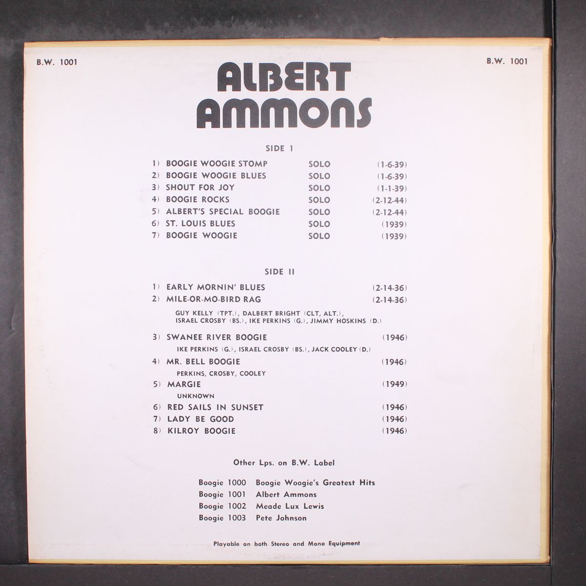 boogie woogie by ALBERT AMMONS