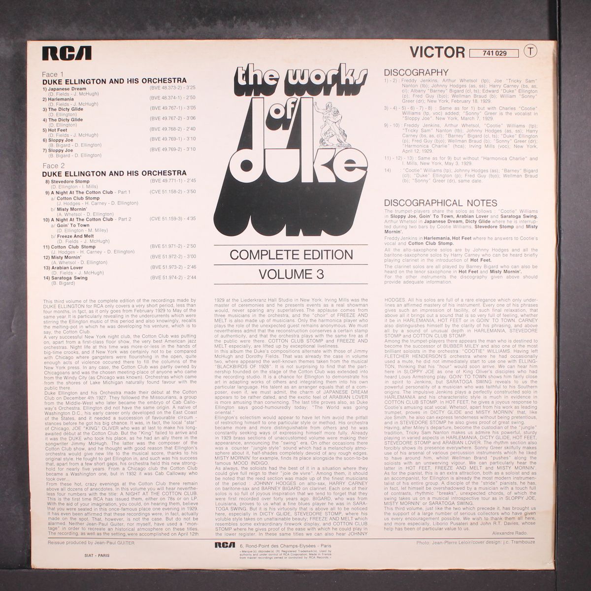 the works of duke, integrale volume 3 by DUKE ELLINGTON