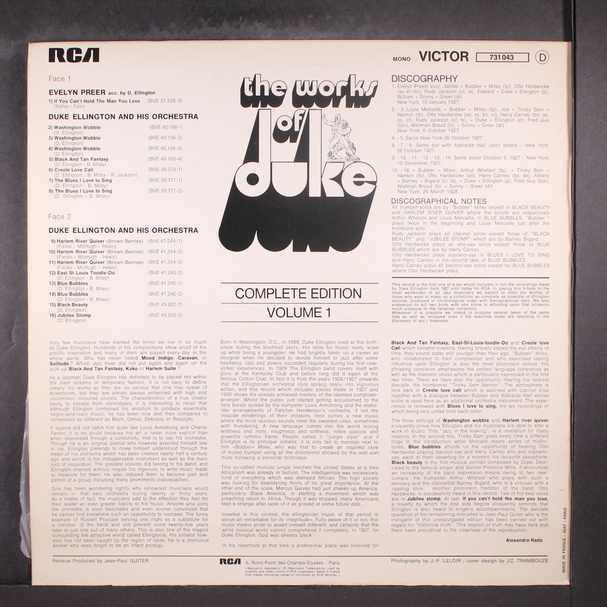 the works of duke, integrale volume 1 by DUKE ELLINGTON