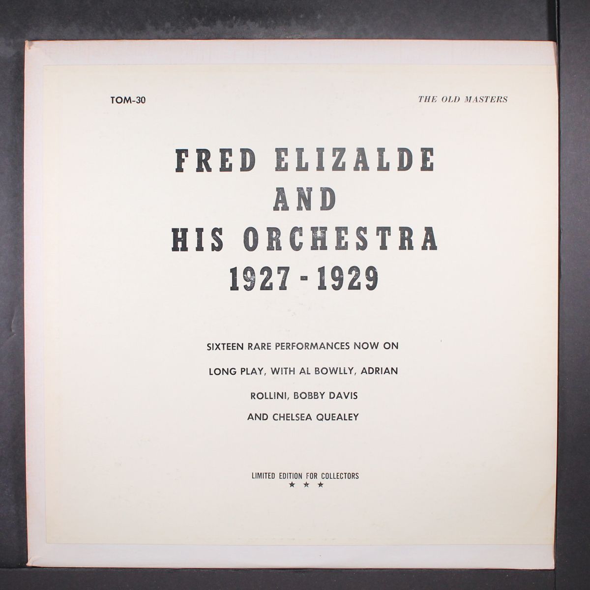fred elizalde and his orchestra 1927- 1929 by FRED ELIZALDE