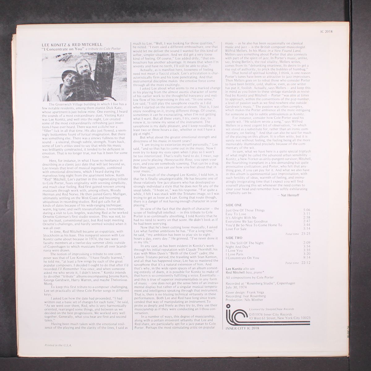 lee konitz & red mitchell by LEE KONITZ & RED MITCHELL