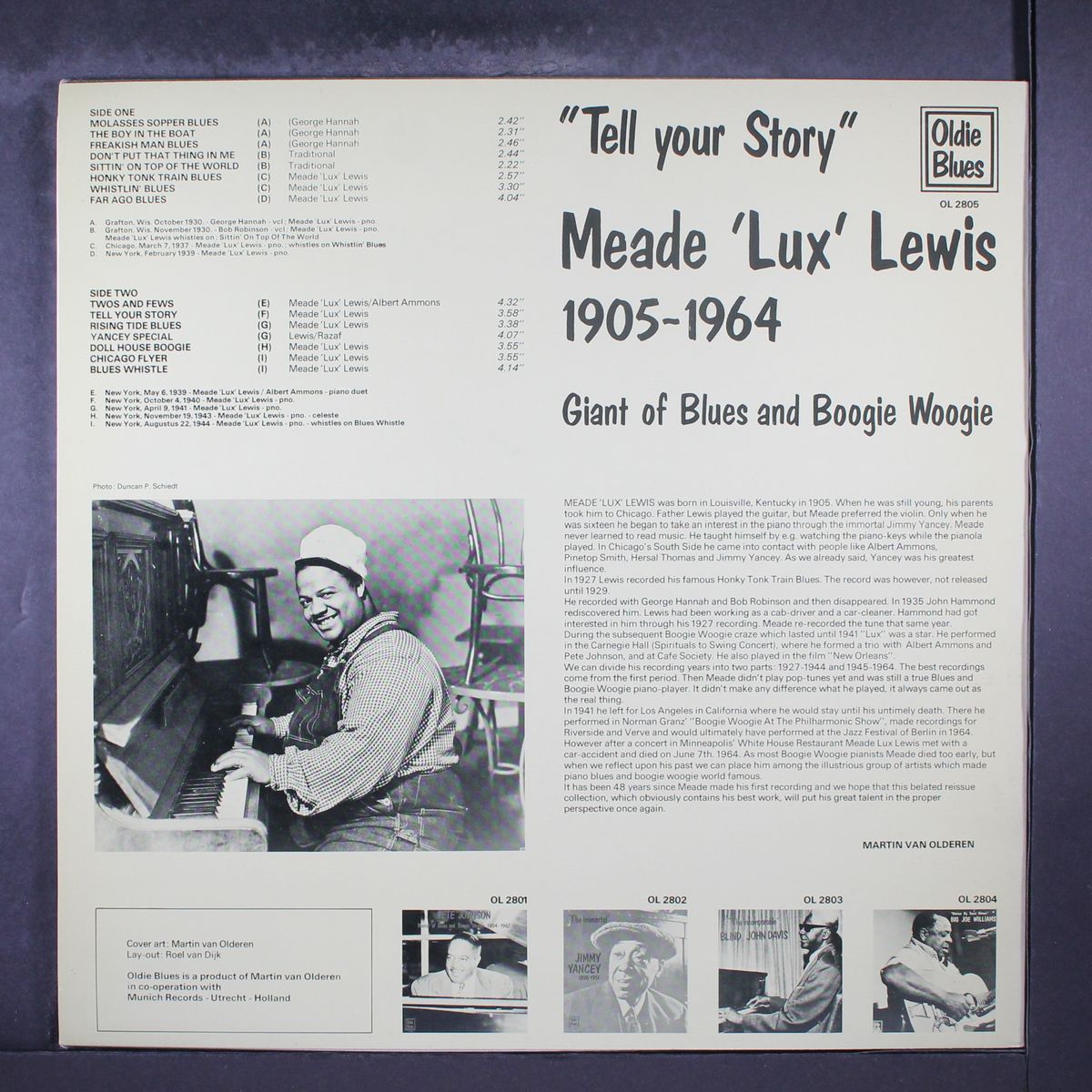 tell your story by MEADE LUX LEWIS