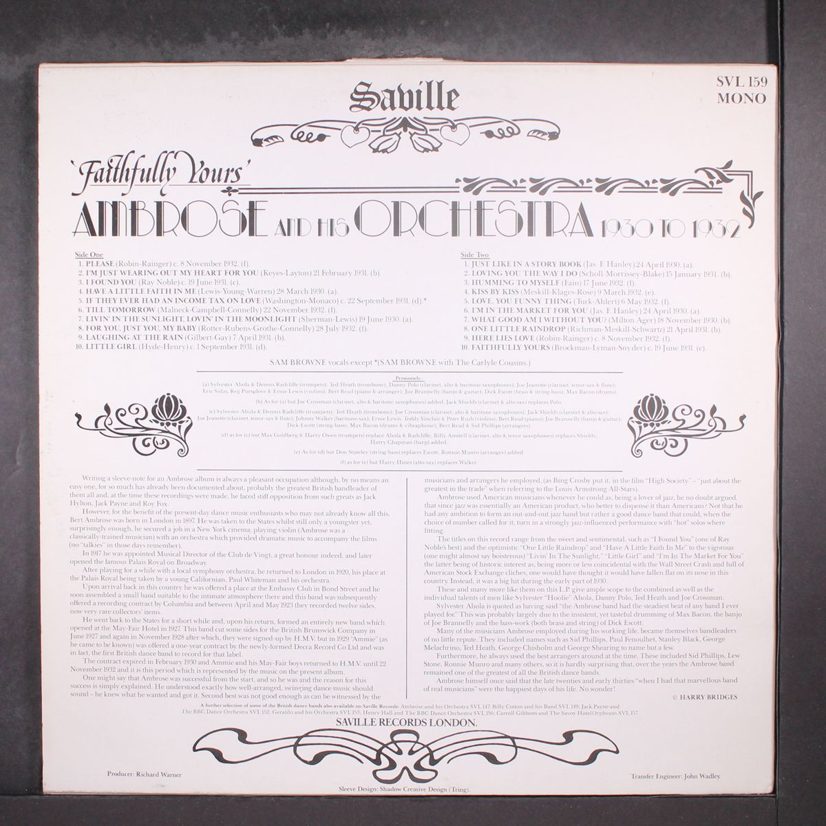 faithfully yours 1930-1932 by AMBROSE & HIS ORCHESTRA