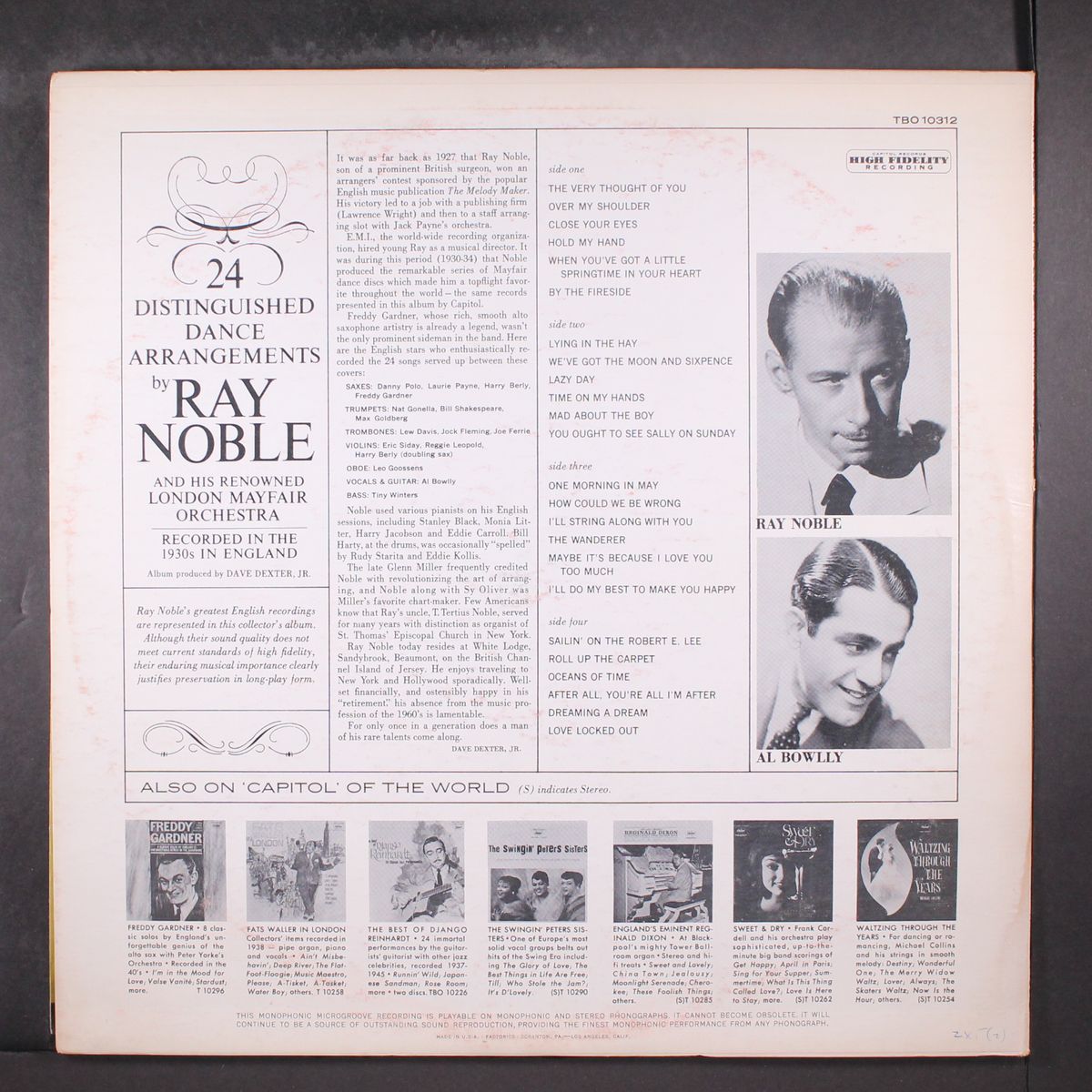 24 distinguished dance arrangements by by RAY NOBLE