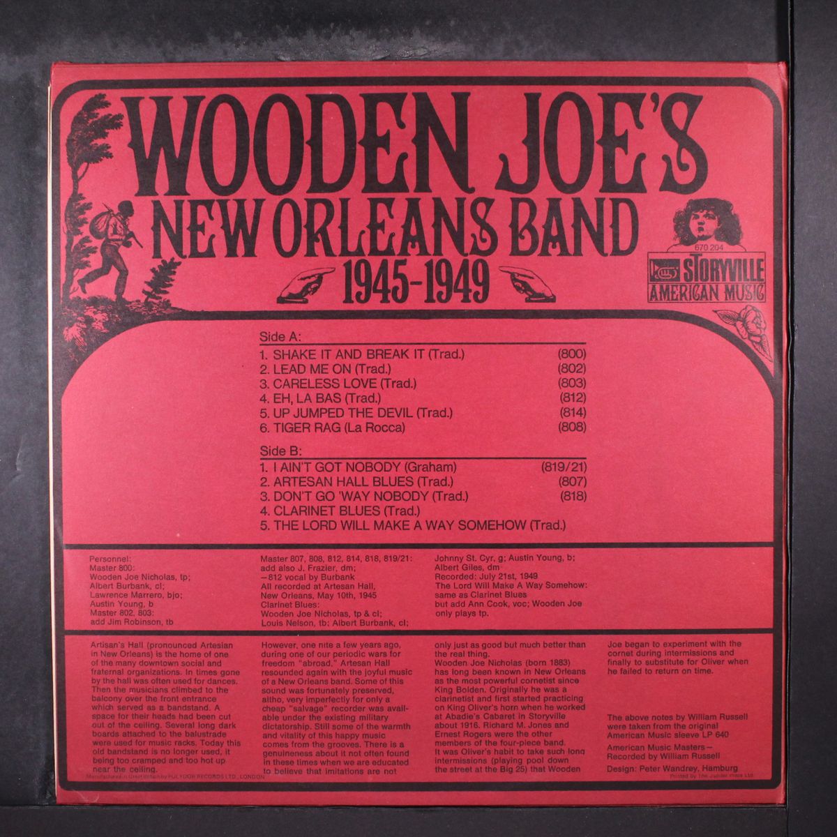 1945-1949 by WOODEN JOE'S NEW ORLEANS BAND