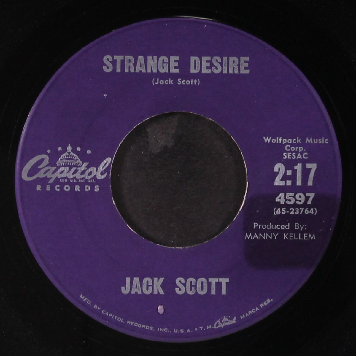strange desire by JACK SCOTT
