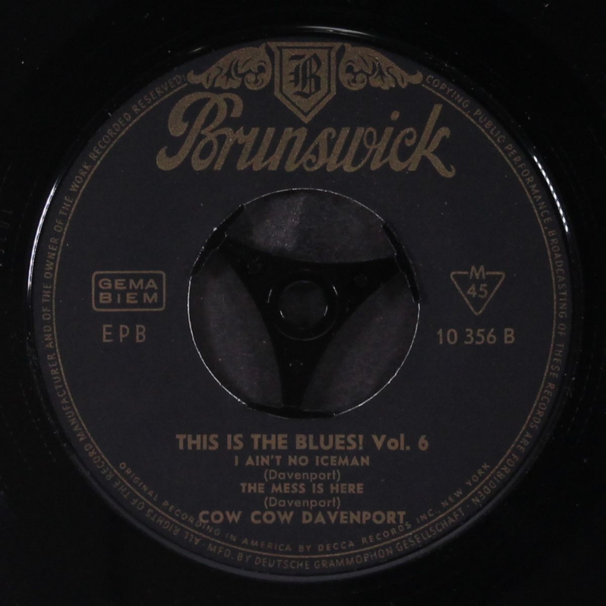 this is the blues, vol. 6 by COW COW DAVENPORT