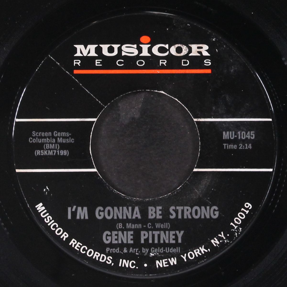 i'm gonna be strong / aladdin's lamp by GENE PITNEY