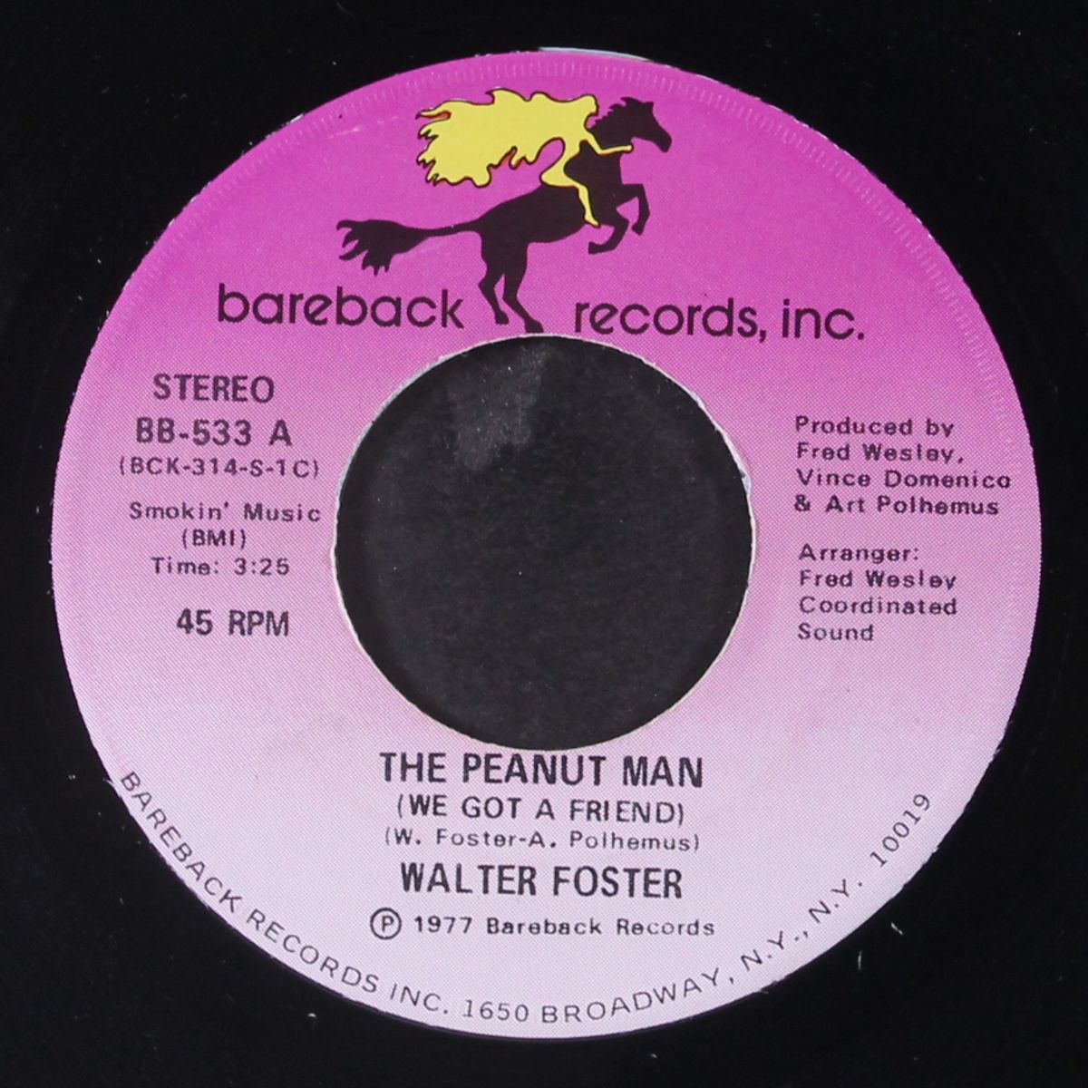 the peanut man / it makes you wanna cry by WALTER FOSTER