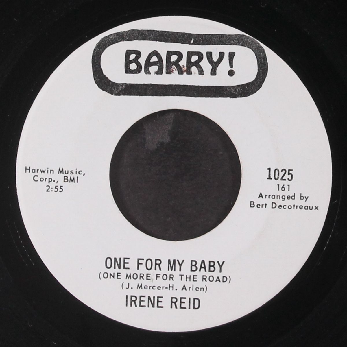 i worry about you / one for my baby by IRENE REID