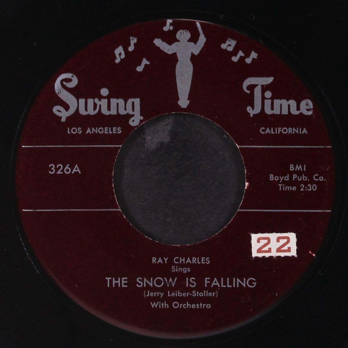 the snow is falling / misery in my heart by RAY CHARLES